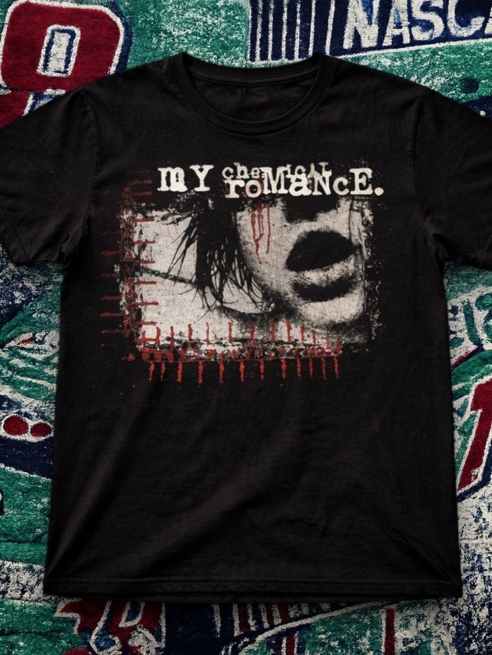 Gildan Black My Chemical Romance Graphic Tee with White & Red Print